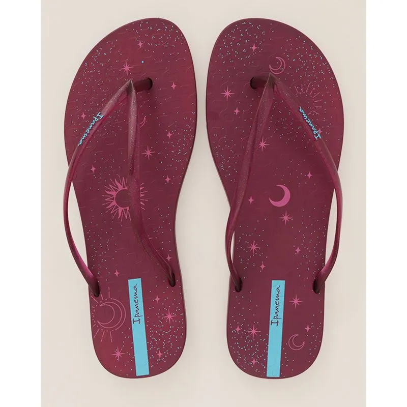 Chinelo Feminino Ipanema Slim Estampa Roxo 39/40