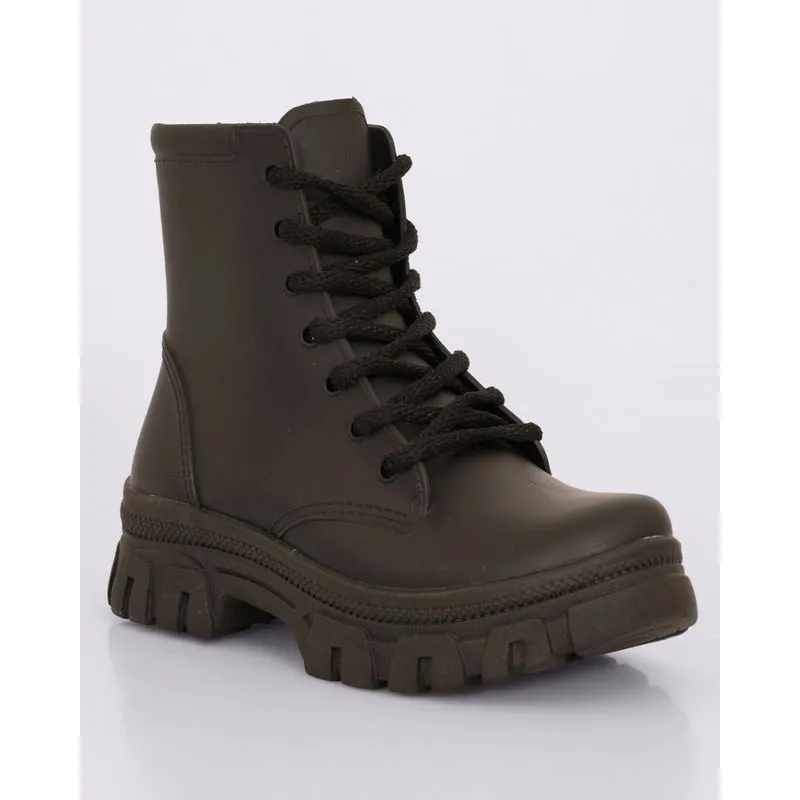 Bota Infantil Coturno Tratorada Preta 27/28