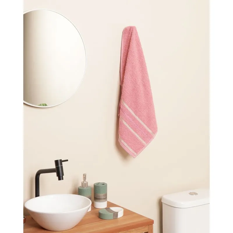 Toalha De Rosto Atlântica 50cm x 80cm Solare Rosa Claro UN