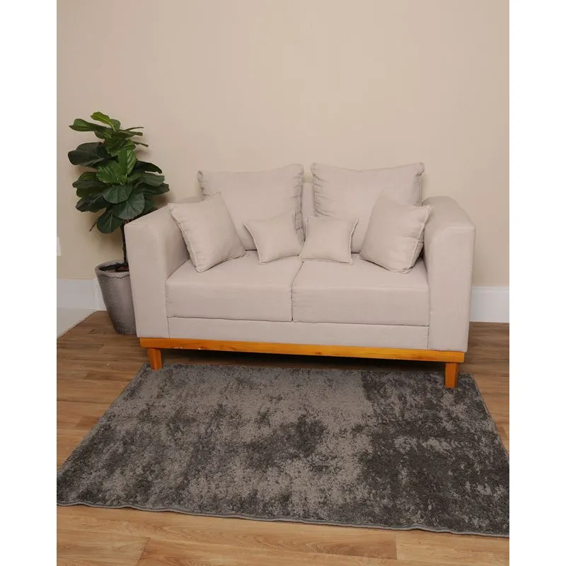Tapete Kannyon Oasis 100cmx150cm Felpudo Cinza UN