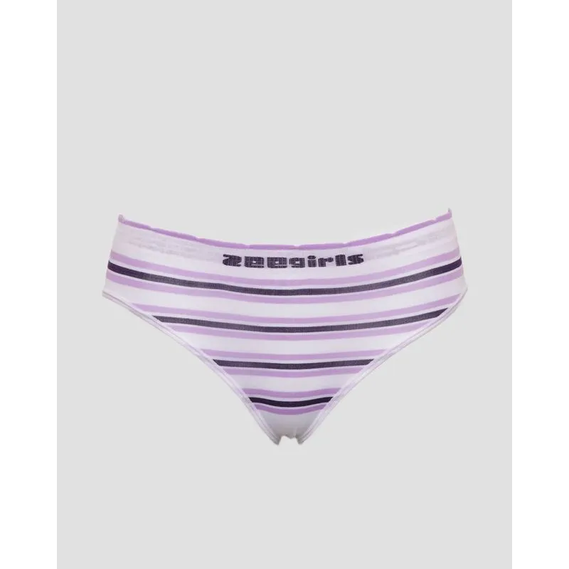 Calcinha Infantil Tanga Zee Rucci Listrada Lilás M