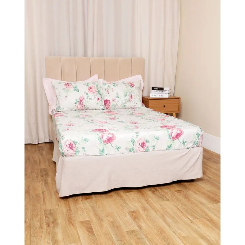 Jogo De Cama Casal 3 Peças Arte & Cazza Estampado Cinza UN