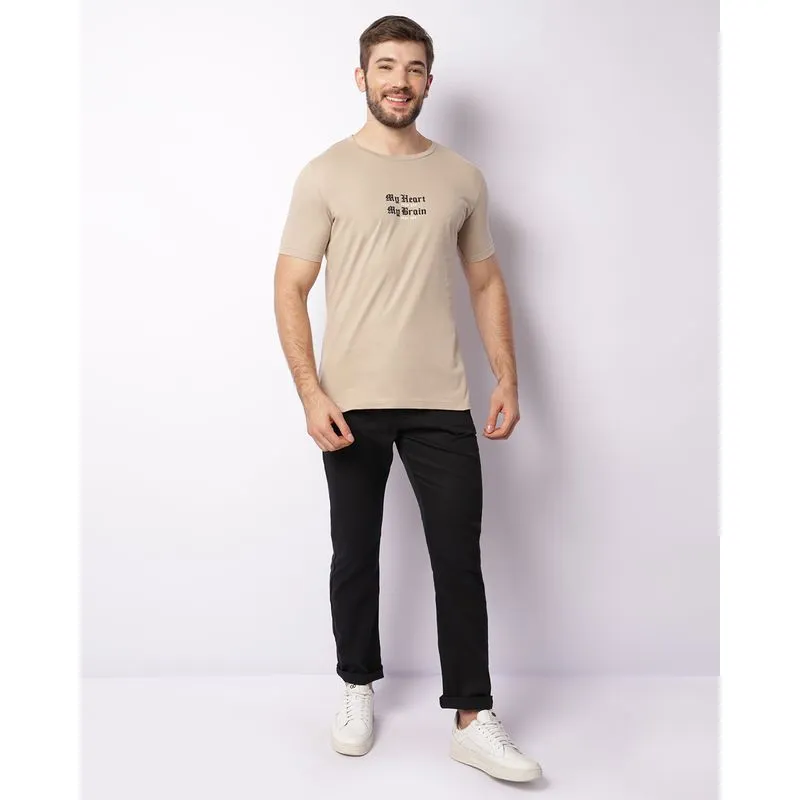 Calça Masculina Sarja Vintage Com Cordão Preta 42