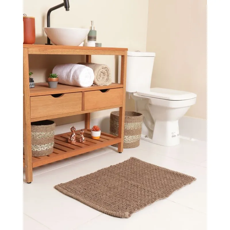Tapete Nice Corttex Home Design 50cm x 70cm Felpudo Marrom UN