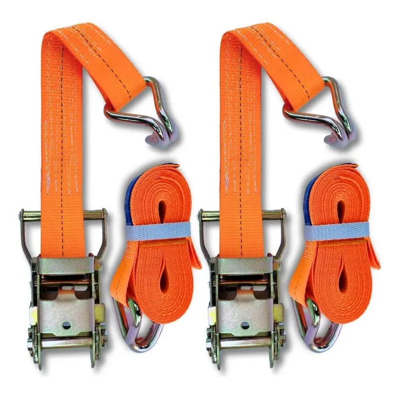 2x 2x Kit Cinta Catraca 1,5ton Amarração Carga Caminhão Carr
