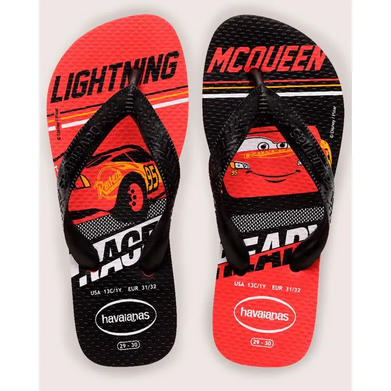 Chinelo Havaianas Infantil Kids Cars Vermelho 23/24