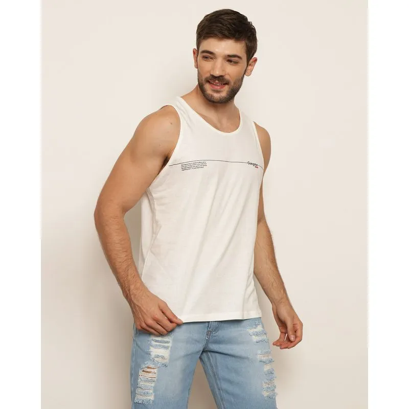 Regata Masculina Gangster Estampa Off White GG