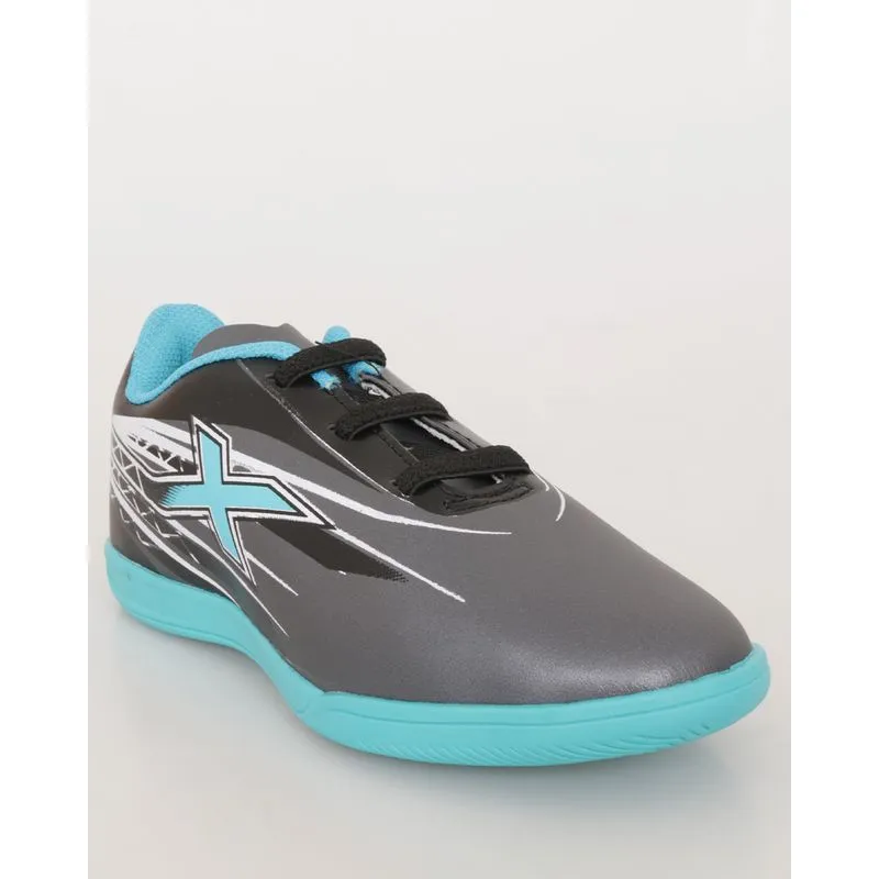 Chuteira Infantil Futsal Racer Indoor Cinza 25