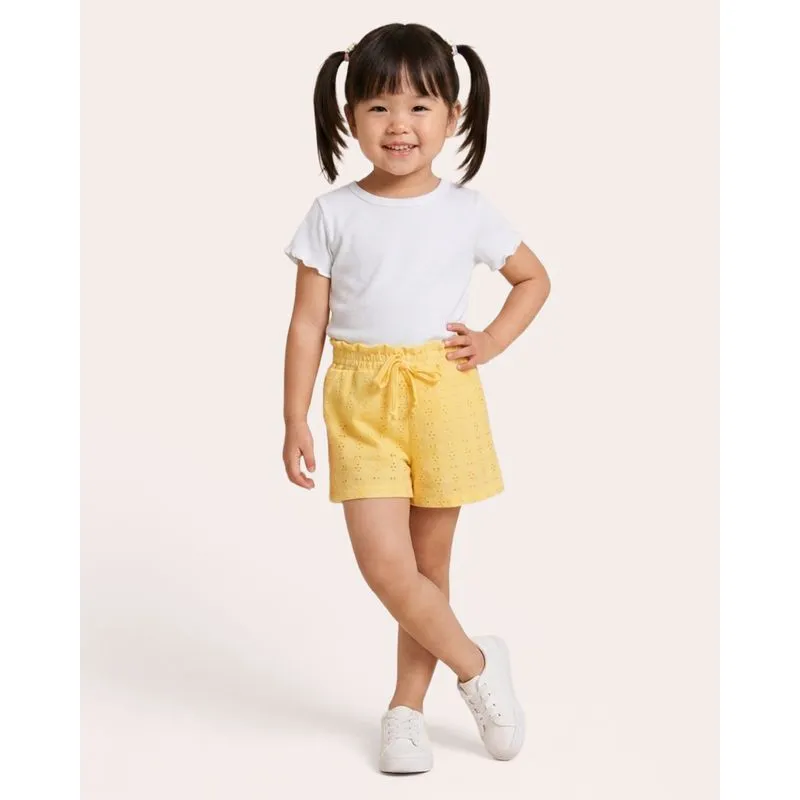 Short Bebê Laise Com Cordão Amarelo 1