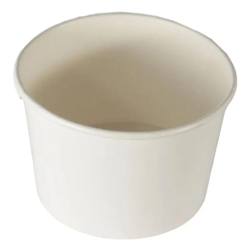 10x Pote De Papel 360ml Biodegradável Ecológico C/50 Cor Br