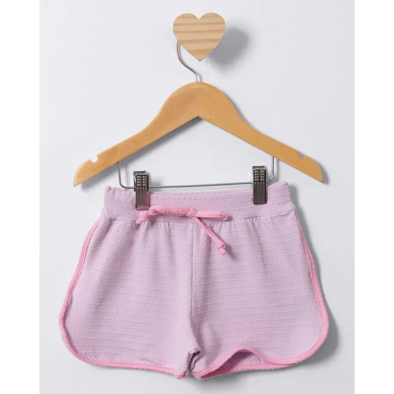 Short Bebê Curto Boxer Texturizado Lilás 3
