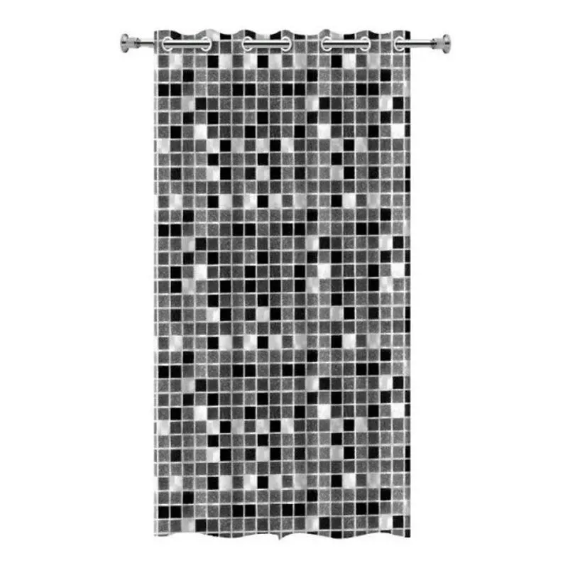 5x Cortina Box Banheiro Antimofo Pvc Impermeável Preto Pasti