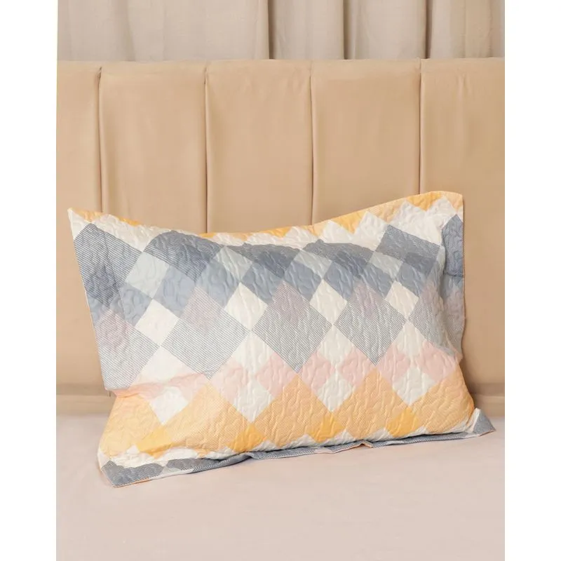 Porta Travesseiro 50cmx70cm Andreza Estampado Azul UN