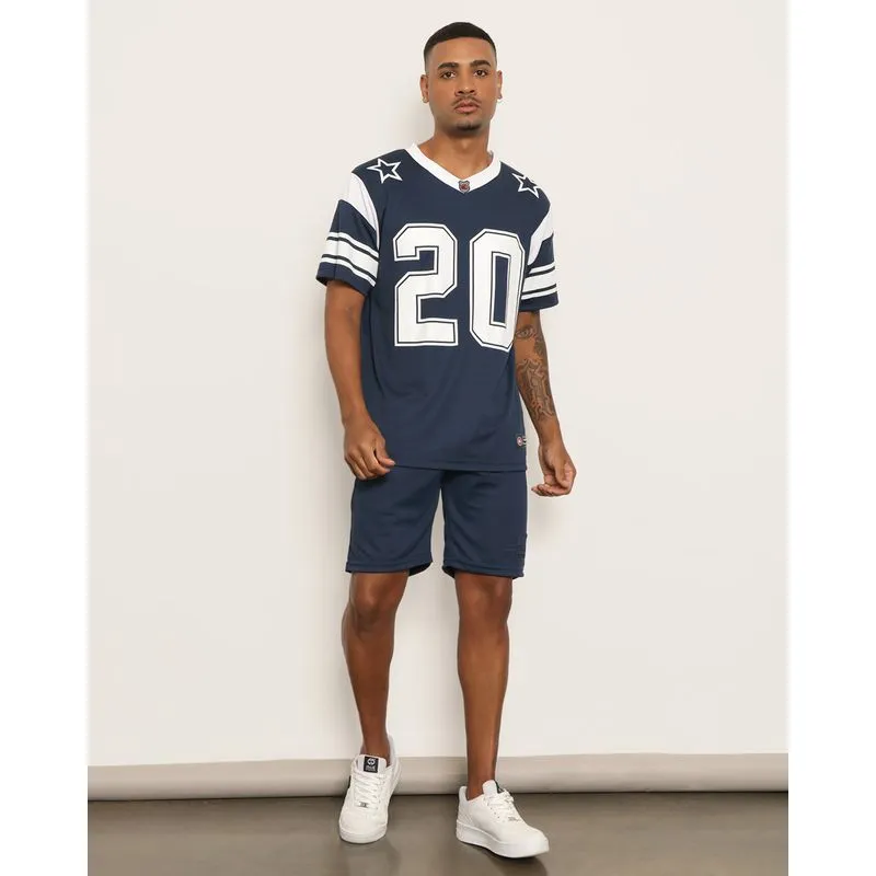Bermuda Masculina Esportiva Gangster Dry Fit Com Recortes Marinho P