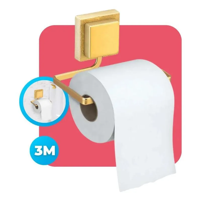 5x Suporte Banheiro Lavabo Porta Papel Higiênico Papeleira P