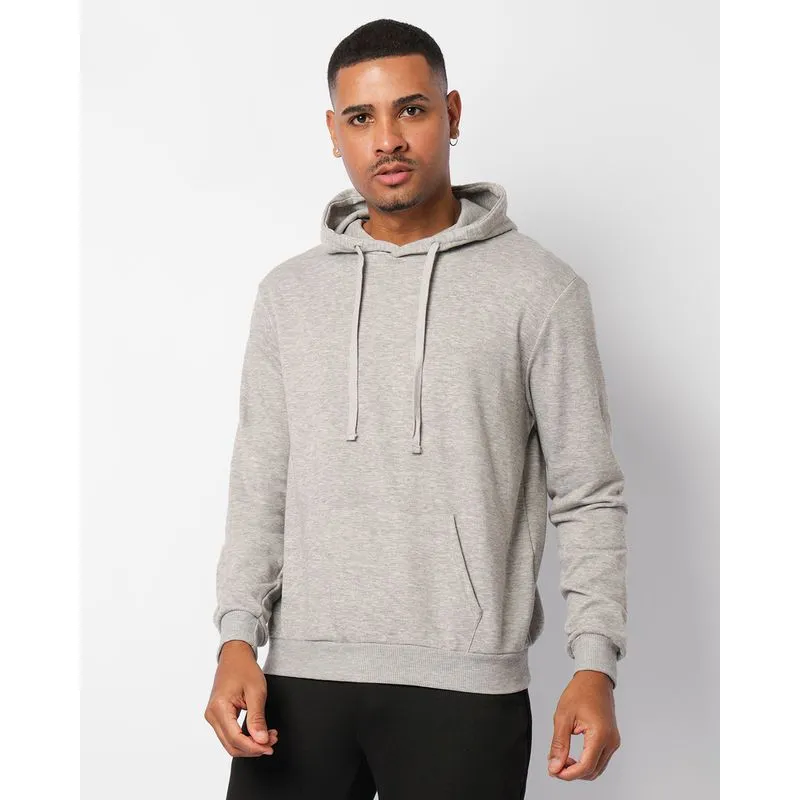 Blusão Masculino Moletinho Com Bolso Cinza GG