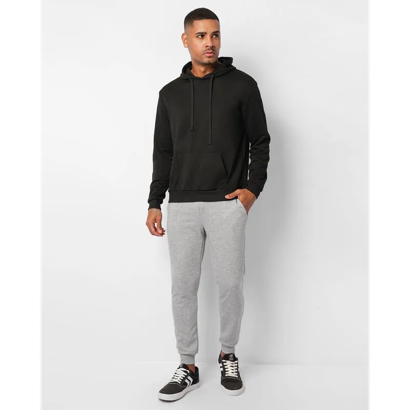 Calca Masculina Moletinho Jogger Com Bolsos Cinza M