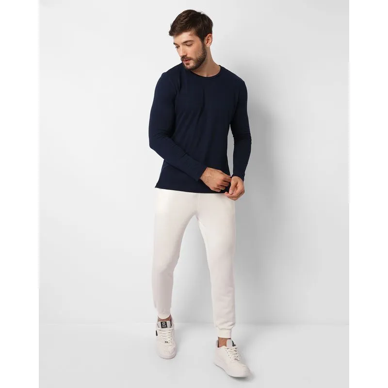 Calça Masculina Moletinho Jogger Com Bolso Branca G