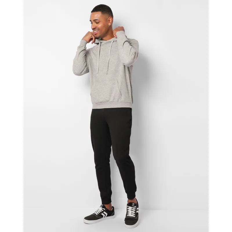 Calça Masculina Moletinho Jogger Com Bolsos Preta GG