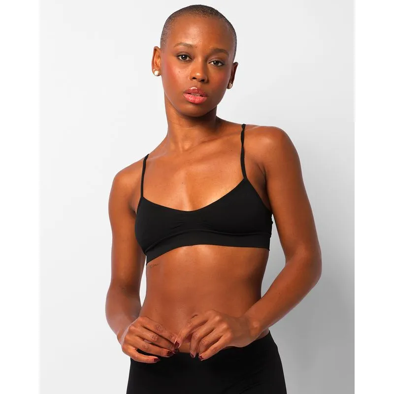 Sutiã Feminino Top Zee Rucci Alça Fina Preto GG