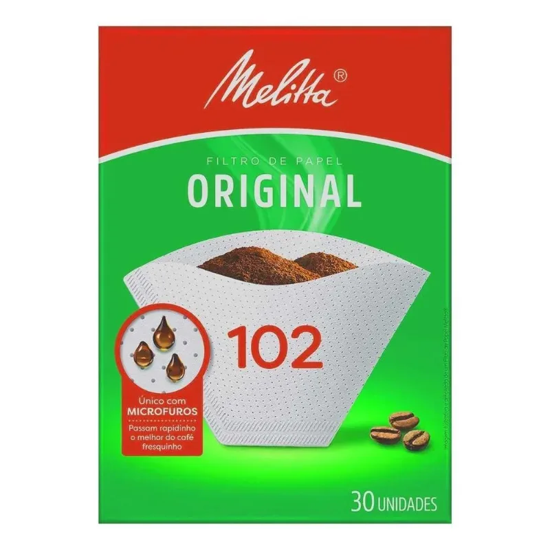 5x Filtro De Papel 102 - 30 Unidades Melitta
