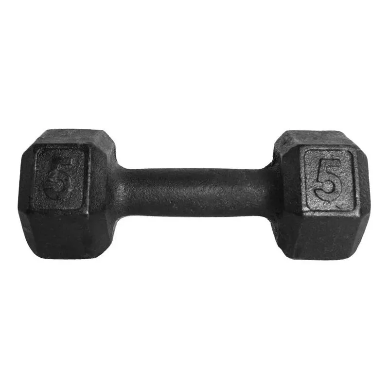 3x Halter Sextavado Pintado De 05kg Peso Academia Para Trein