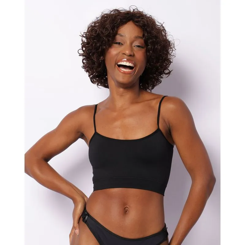 Sutiã Feminino Top Sem Costura Preto M
