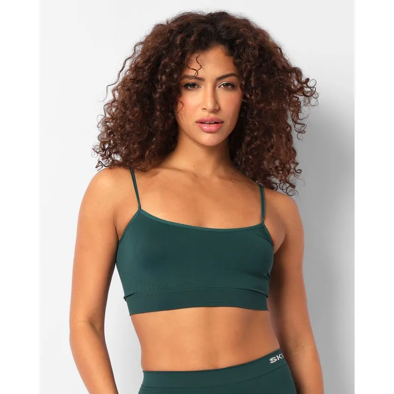 Sutiã Feminino Top Sem Costura Verde GG