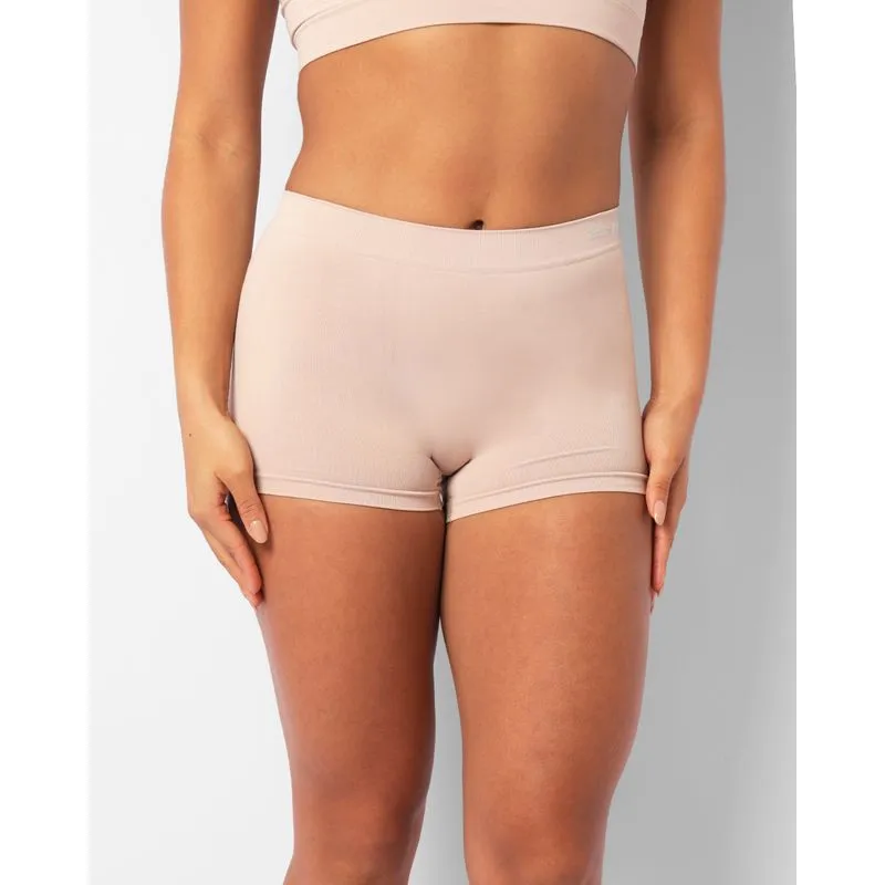 Calcinha Feminino Caleçon Sem Costura Bege GG