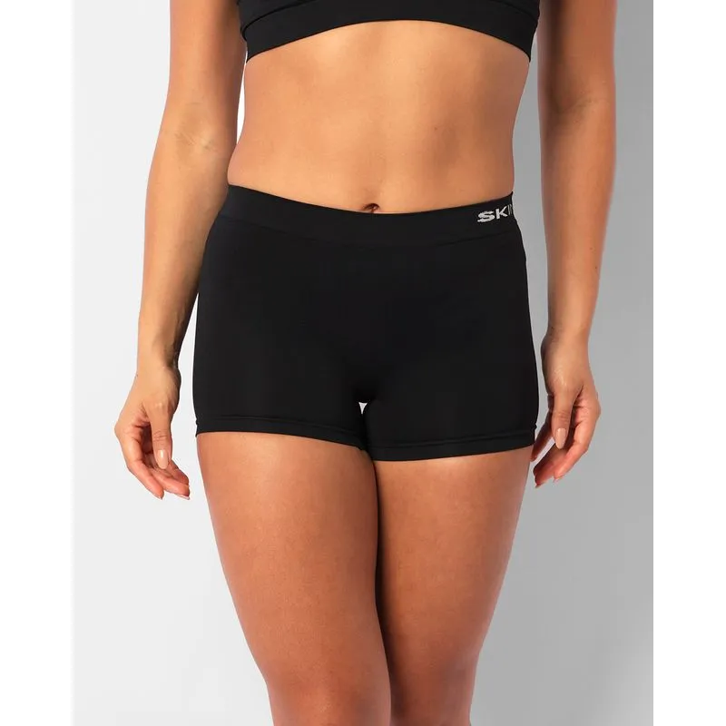 Calcinha Feminino Caleçon Sem Costura Preta GG