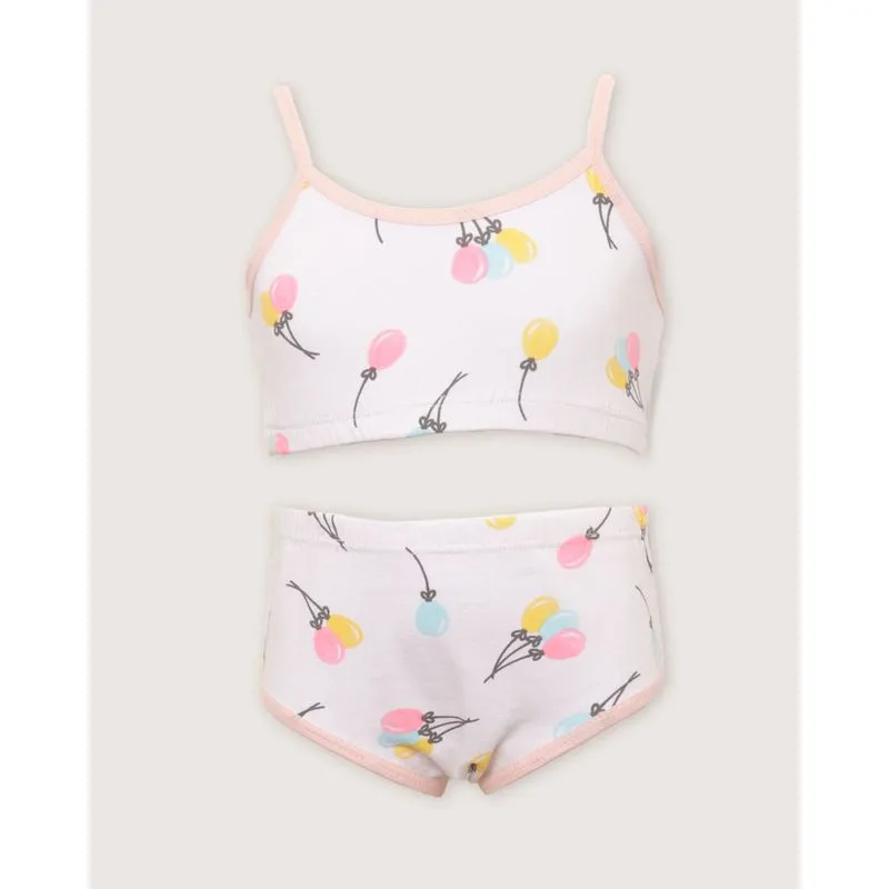 Conjunto Top Calcinha Infantil Alcinhas Branco 6
