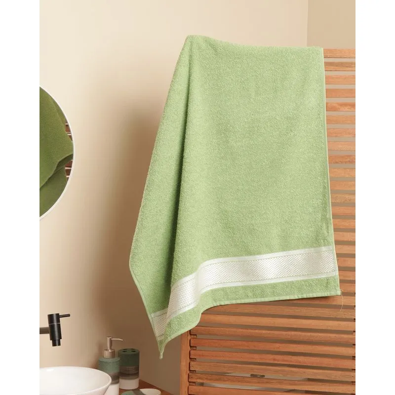 Toalha De Banho Atlântica 70cm x 125cm Pixel Verde UN