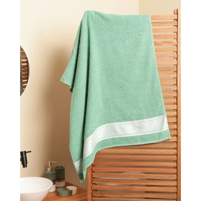 Toalha De Banho Atlântica 70cm x 125cm Pixel Verde UN