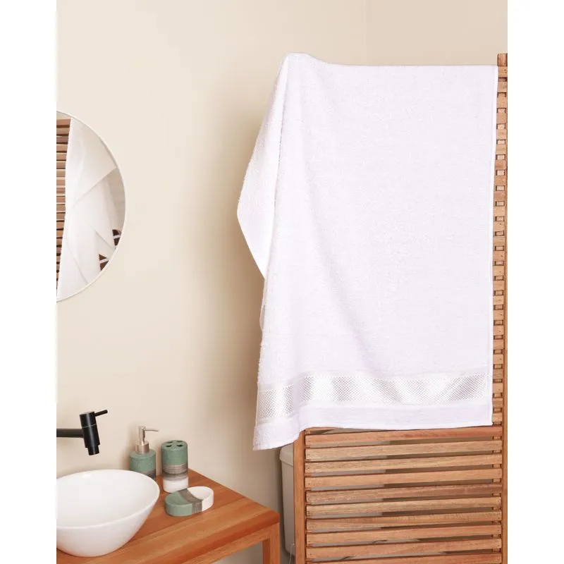 Toalha De Banho Atlântica 70cm x 125cm Pixel Off White UN