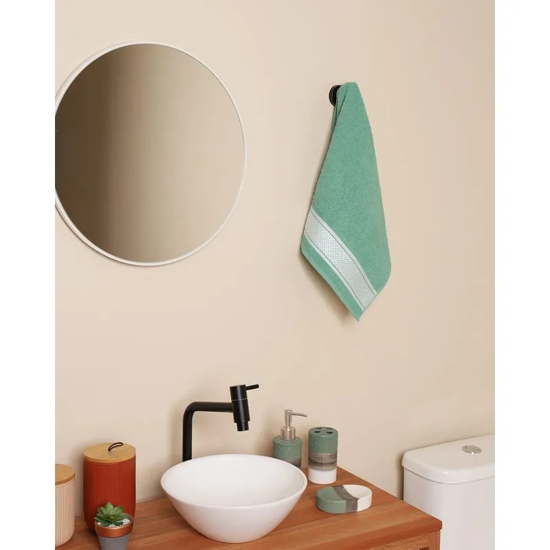 Toalha De Rosto Atlântica 45cm x 65cm Pixel Verde UN