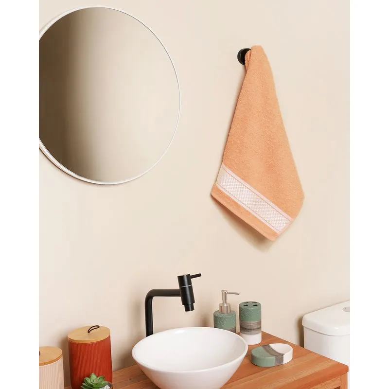 Toalha De Rosto 45cm x 65cm Atlântica Pixel Laranja UN