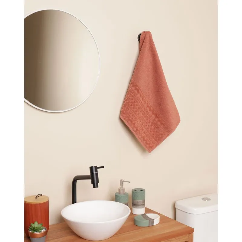 Toalha De Rosto Atlântica 50cm x 70cm Cosmo Marrom UN