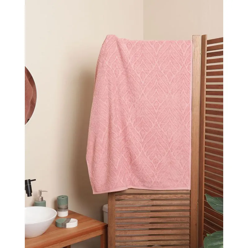 Toalha de Banho Atlântica 70cm x 130cm Florença Rosa UN