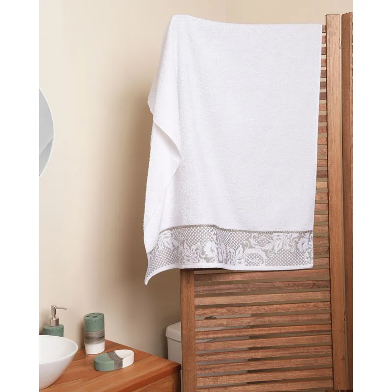 Toalha De Banho Atlântica 130cm x 70cm Zaya Off White UN