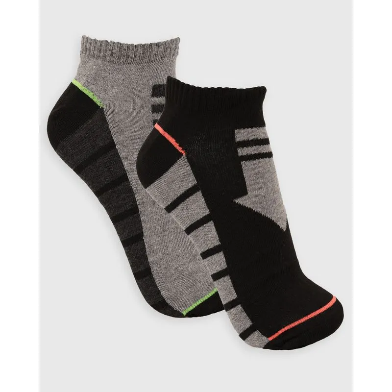 Kit 2 Pares de Meia Masculina Cano Baixo Fitter Estampa E Cores Sortidas 39 A 42