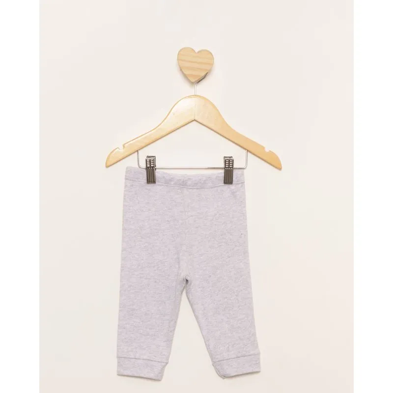 Calça Bebê Jogger Lisa Cinza G