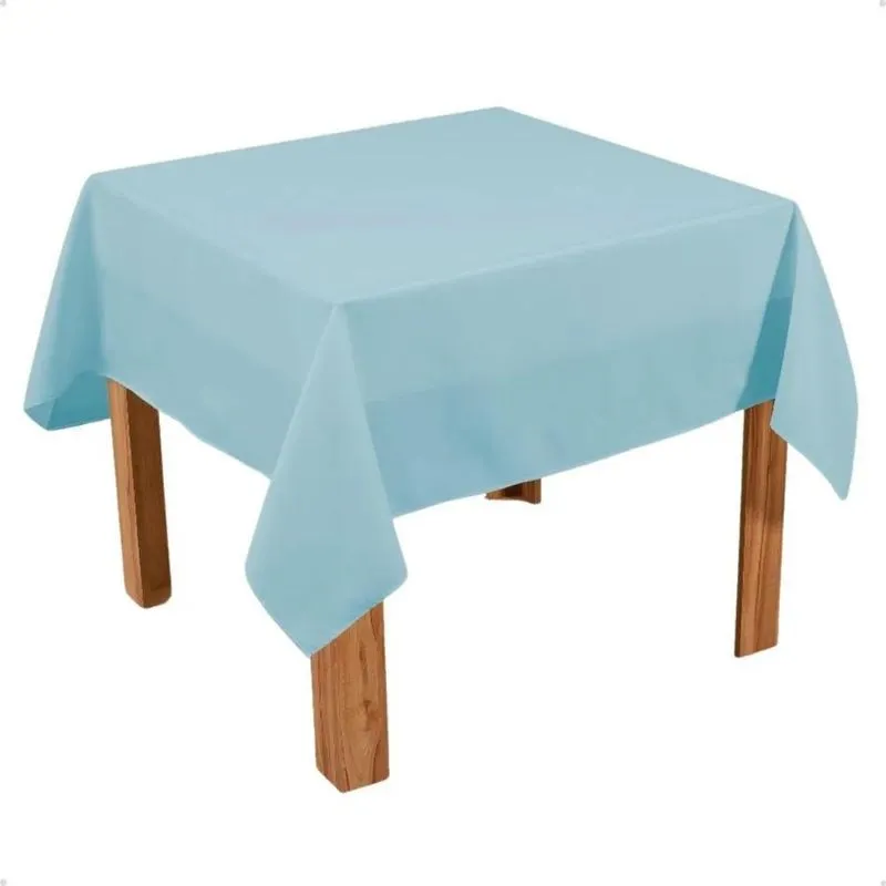 10 Toalha De Mesa Quadrada 1,50x1,50 Oxford Para Fest Azul-beb