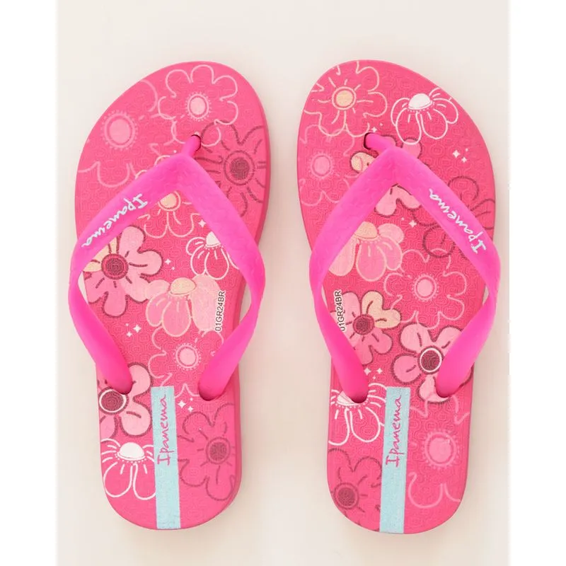 Chinelo Ipanema Infantil Estampado Rosa 29/30