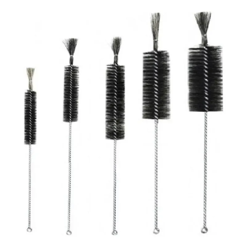 10x Kit Escovas Lavar Vidraria Diâmetro 10mm 15mm 20mm 40mm