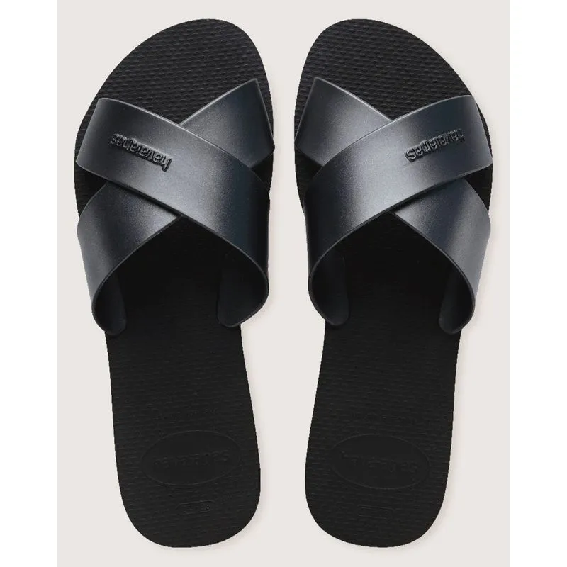 Sandália Rasteirinha Havaianas Feminina Aqua Preta 39/40