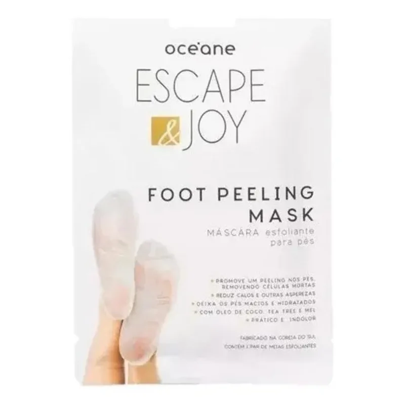 10x Máscara Esfoliante Para Pés - Foot Peeling Mask - Océane