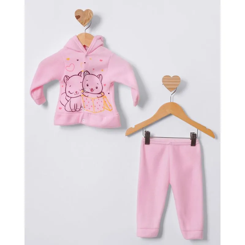 Conjunto Bebê Soft Estampa Sortidas Rosa Claro P