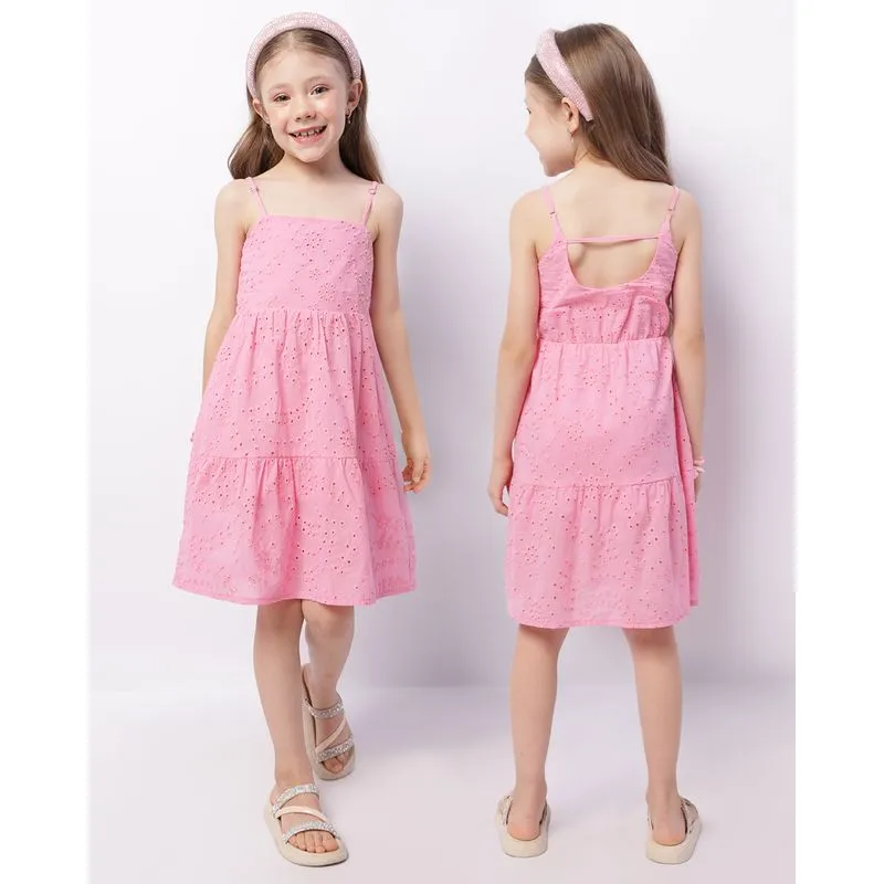Vestido Infantil Curto Alcinha Laise Rosa 6