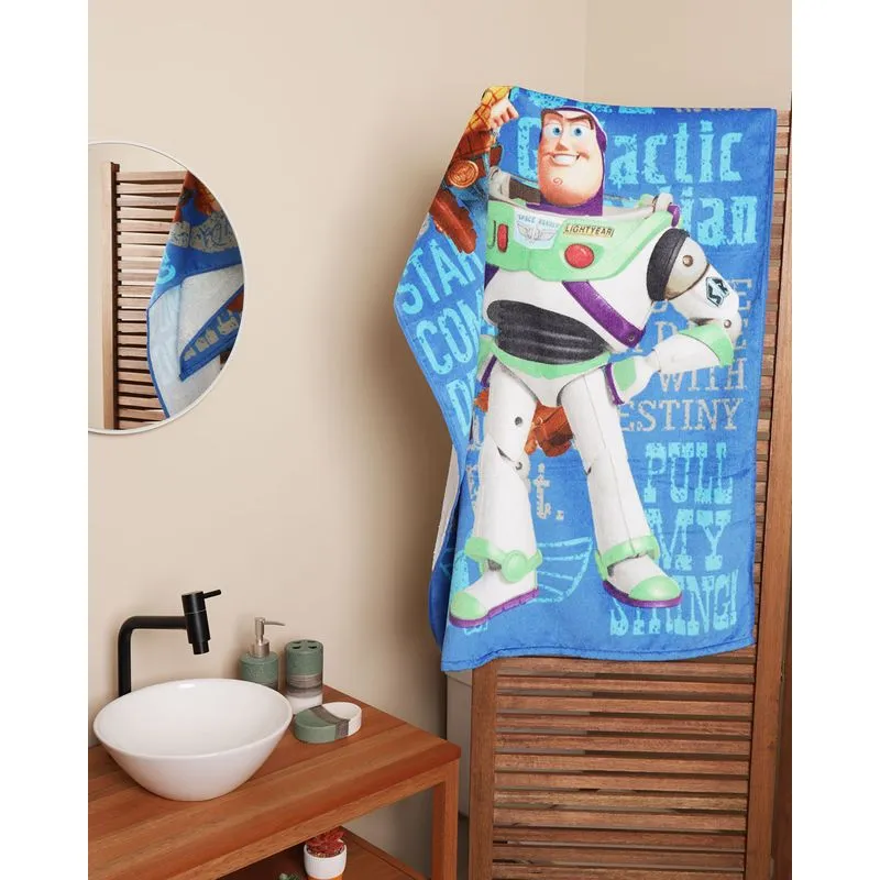 Toalha De Banho Infantil Disney Estampa Toy Story Azul UN