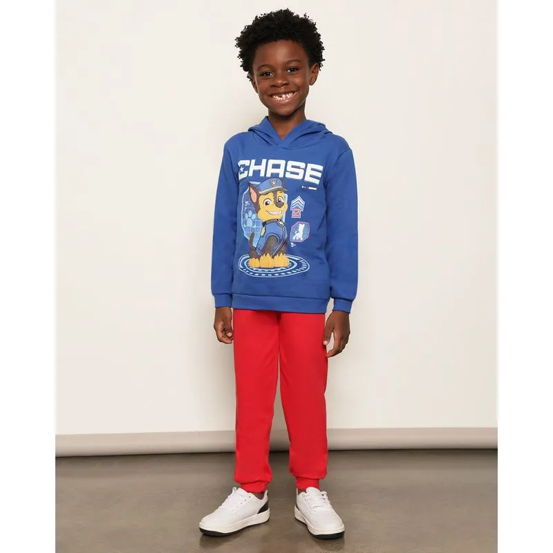 Conjunto Moletom Infantil Peluciado Patrulha Canina Nickelodeon Azul 4